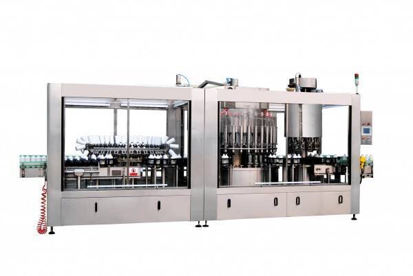 3000-12000 b/h Máquina automática de llenado de botellas de vidrio 3 en 1 para licor/ vino/ alcohol