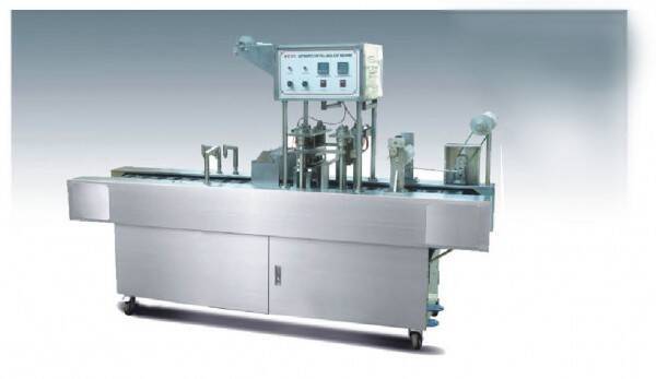 Customized Automatic Cup Filling And Sealing Machine Two Cups/ Four Cups For Soy Milk