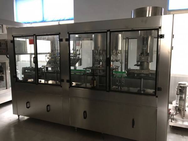 3000-12000 b/h Automatic Glass Bottle Filling 3 In 1 Machine For Liquor/ Wine/ Alcohol