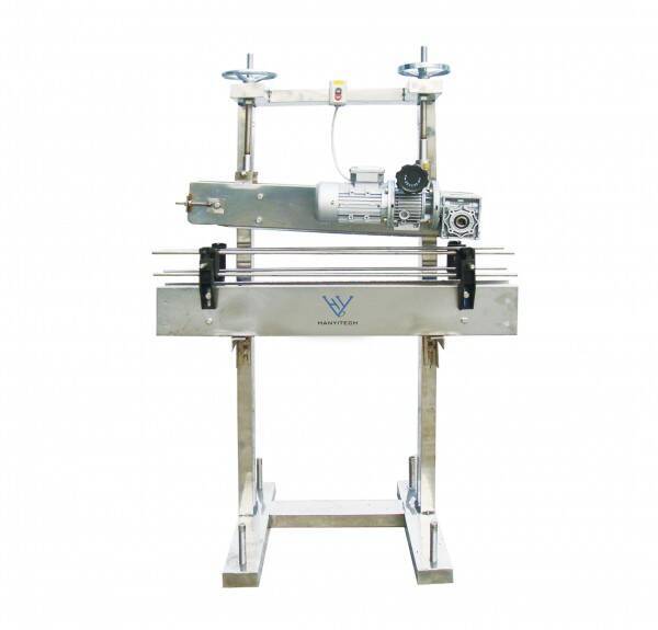 Linear Plastic Anti-Cover Capping Machine With Stainless Steel Conveyor For Plastic Bottle