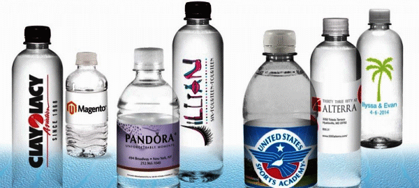 Customized water bottle label printing and labeling solution