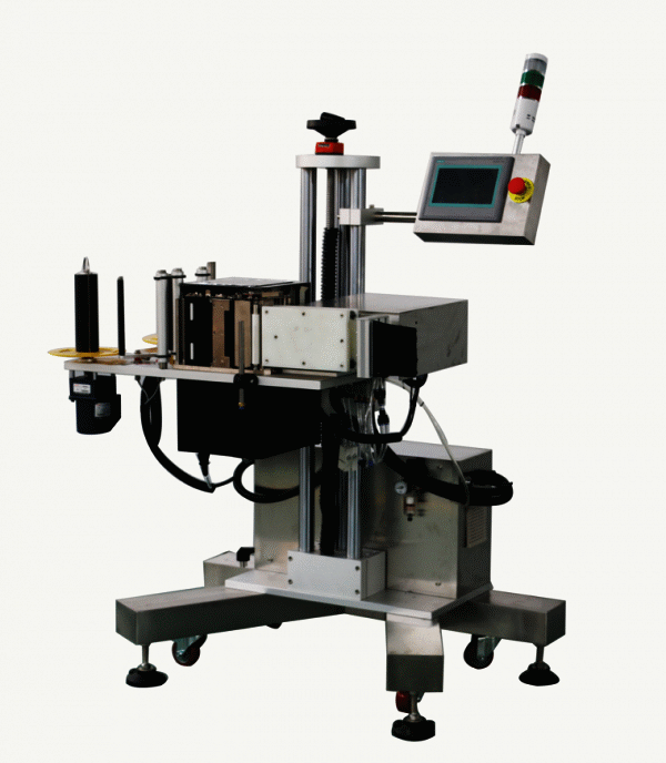 Push-arm Printing And Labeling Machine For Automated Production And Packaging Lines