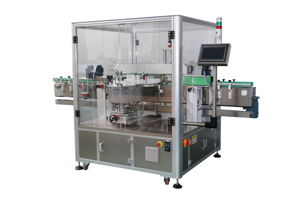 High Speed Automatic Two Stickers Two-Sides Labeling Machine For Plastic Glass