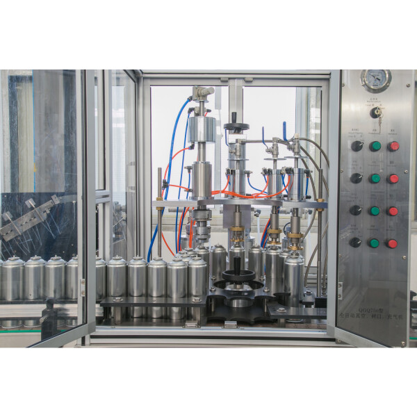 Automatic Spray Paint Cans Aerosol Filling Machine Production Line